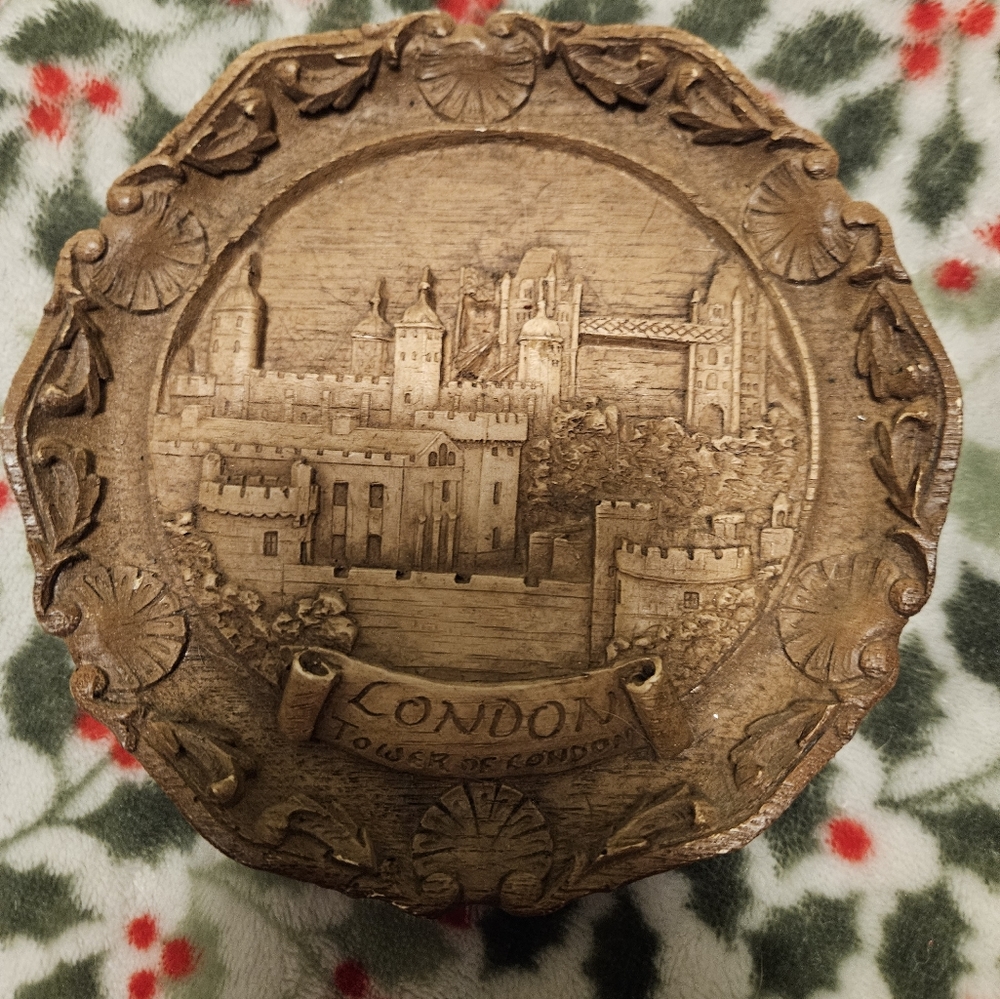 3d wood and resin german plate